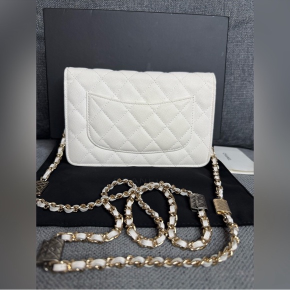 CHANEL CC charms classic wallet on chain caviar leather - Picture 9 of 14